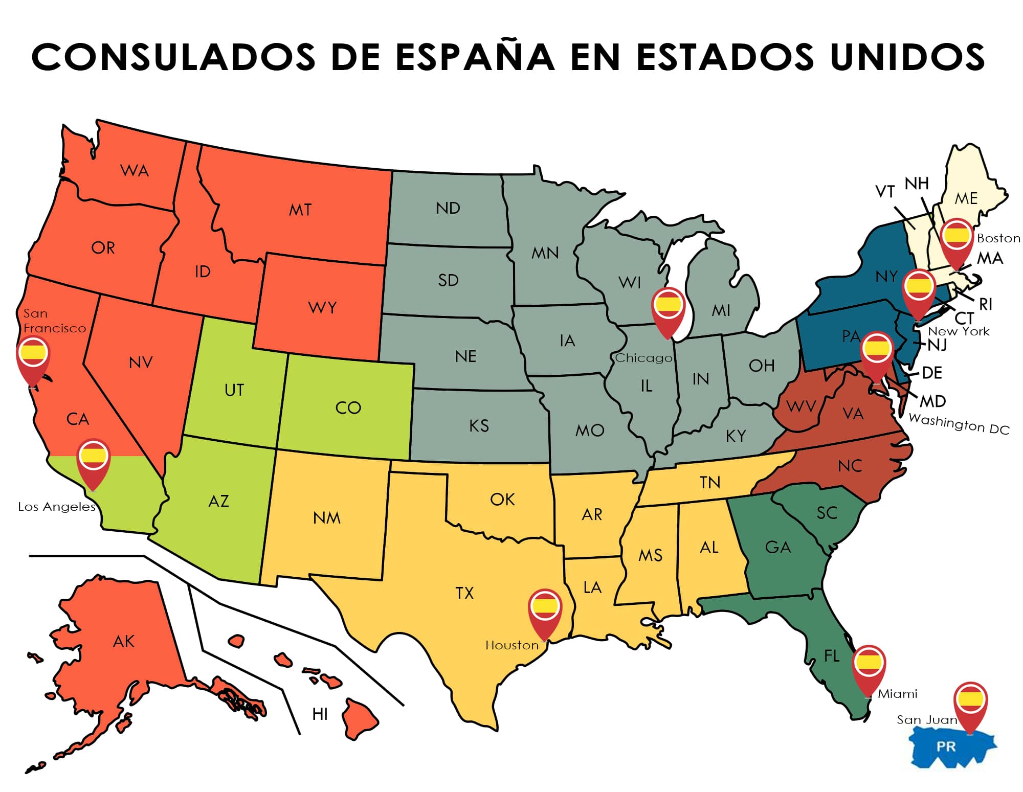 Consulate in spain usa